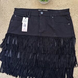 Idyllwind Midnight Fringe Mini Skirt